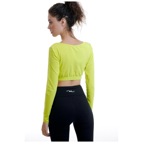 Bodytalk Γυναικεία μακρυμάνικη μπλούζα Crop